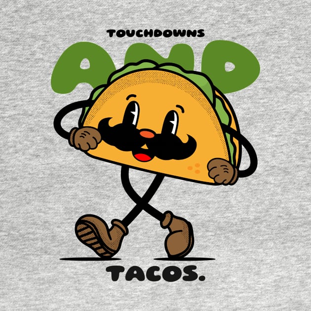 Touchdowns and tacos american football by easecraft